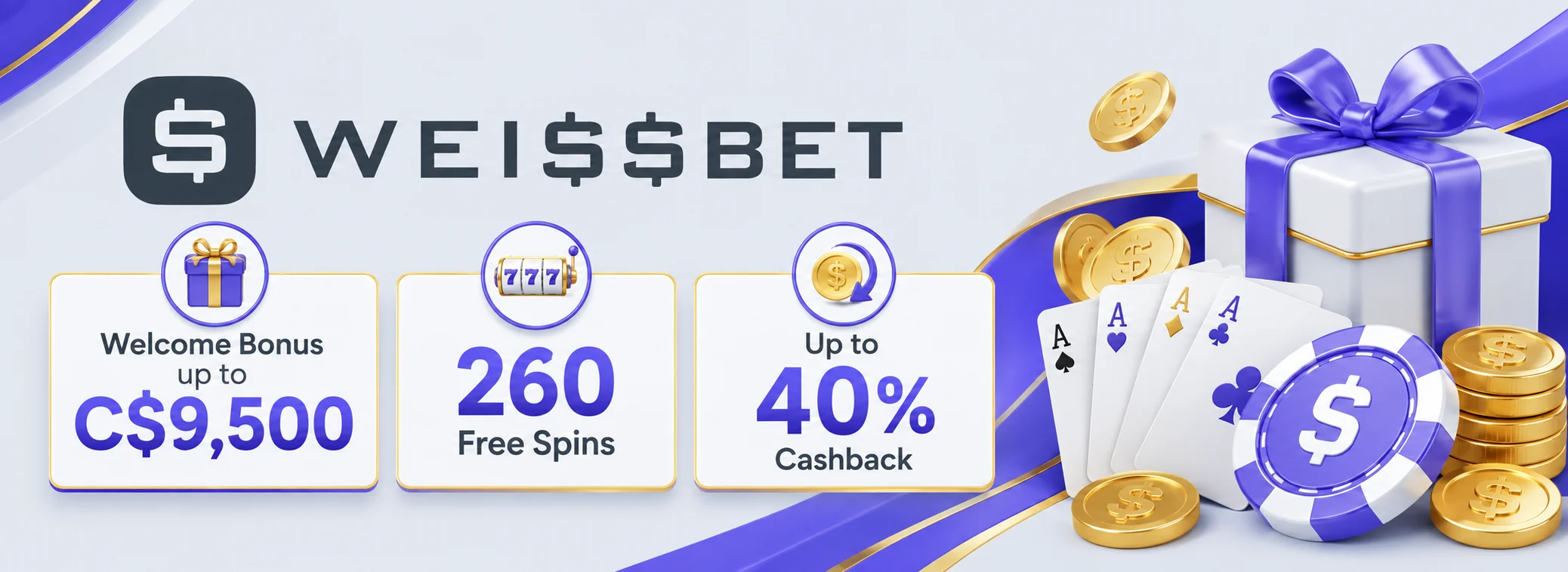 Weissbet welcome package: 350% up to C$9,500